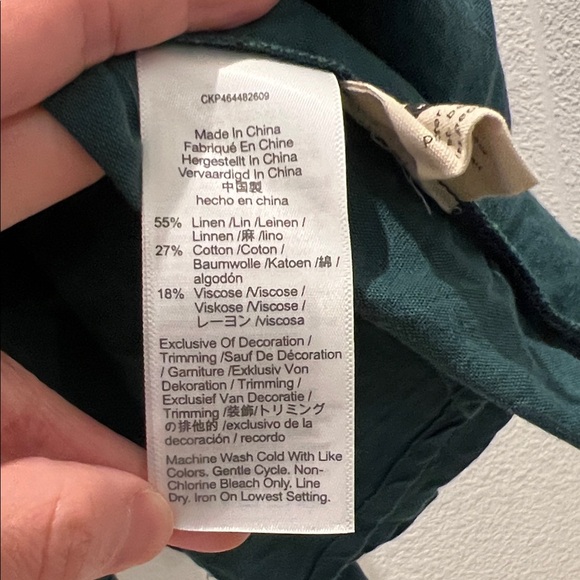 Madewell Embroidered Linen- Blend Flutter-Sleeve Mini Dress - Picture 8 of 11